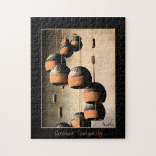 Southwestern Spiralled Clay Wind Chimes Still Life Jigsaw Puzzle