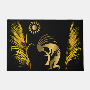 Southwestern Springtime Kokopelli Doormat