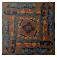 Southwestern Style Abstract Pattern Jagged Design