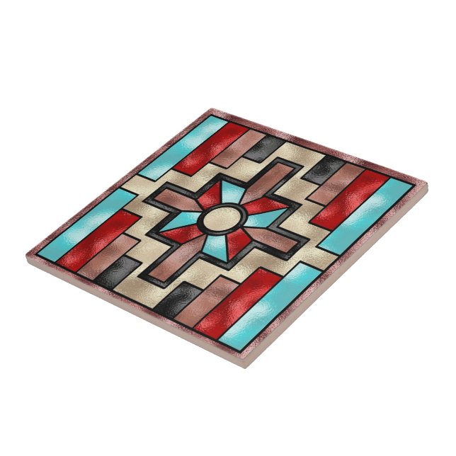 Southwestern Style ceramic tile (Side)