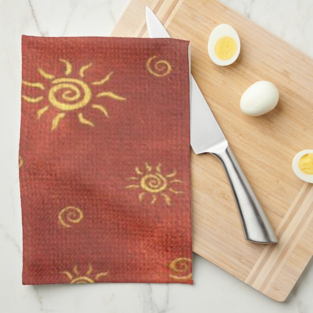 Southwestern Style kitchen towel (Quarter Fold)