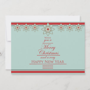 Southwestern Style Merry Christmas Happy New Year Holiday Card