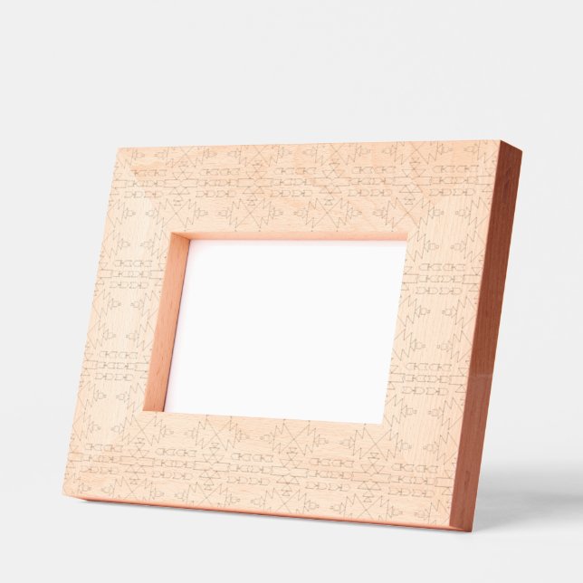 Southwestern Style Pattern Beautiful Etched Frames (Left)