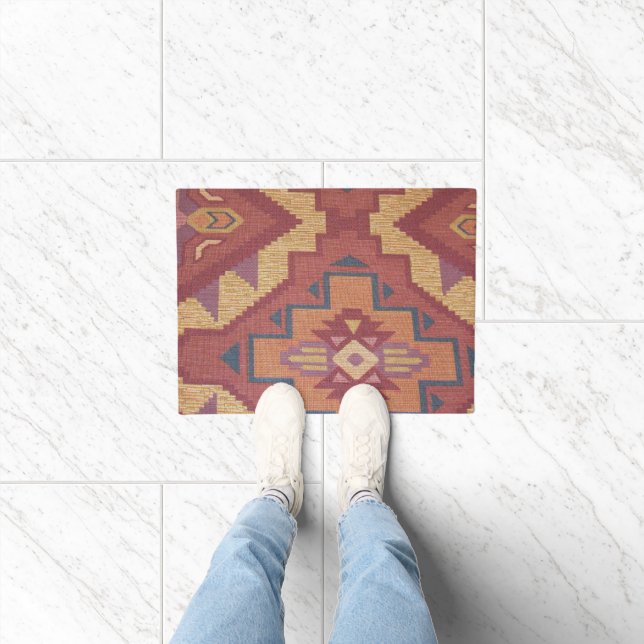 Southwestern style pattern door mat (Indoor)