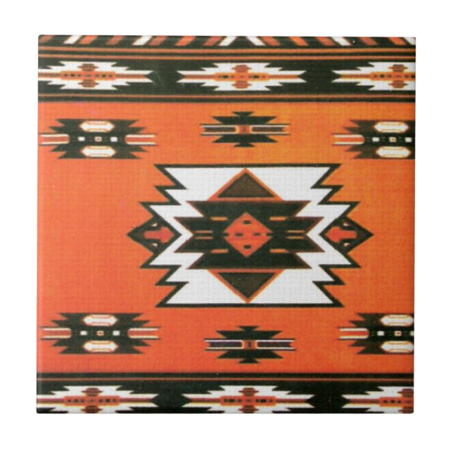 Southwestern Style Pattern Tile (Front)