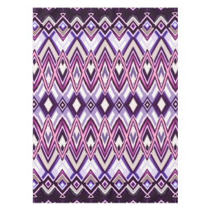 Southwestern Style Purple White Black Tablecloth
