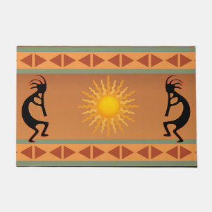 Southwestern Sun Kokopelli Doormat