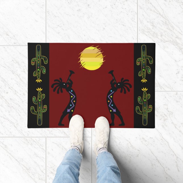 Southwestern Sun Kokopelli Doormat (Indoor)