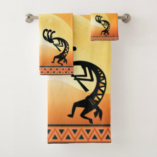Southwestern Sun Kokopelli Towels