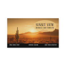 Southwestern Sunset Desert Business Card