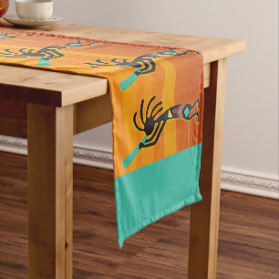 Southwestern Sunset Kokopelli  Short Table Runner