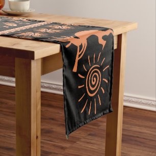 Southwestern Sunset Kokopelli  Short Table Runner
