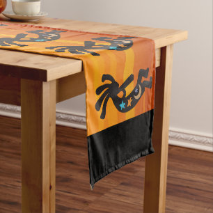 Southwestern Sunset Kokopelli  Short Table Runner