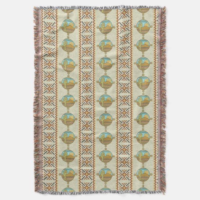 Southwestern Throw Blanket (Front Vertical)