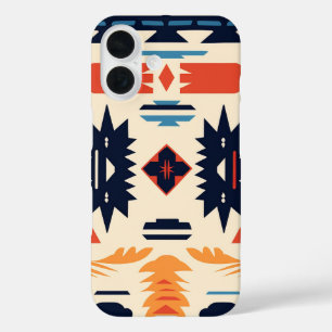 Southwestern Tribal Aztec Geometric Boho iPhone 16 Case