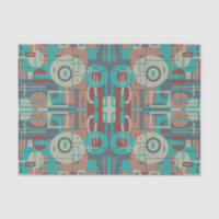 Southwestern Tribal Geometric Shapes Abstract Art
