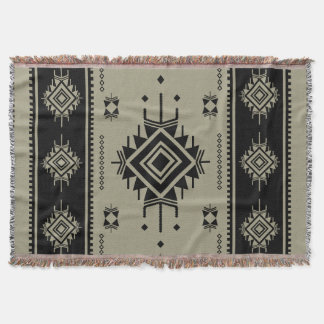 Southwestern Tribal Geometric Woven Rug – Boho Hom Throw Blanket