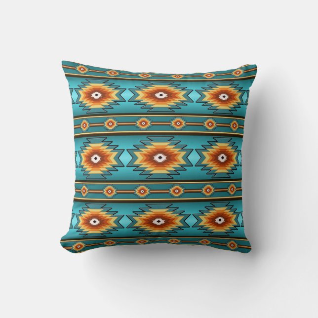 Southwestern tribal pattern cushion (Front)