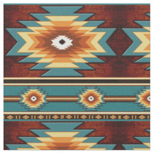 Southwestern tribal pattern fabric