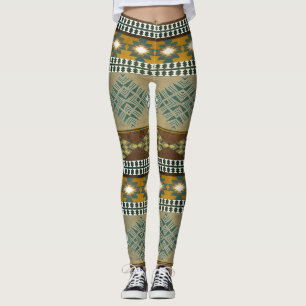 Southwestern tribal pattern leggings