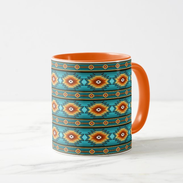 Southwestern tribal pattern  mug (Front Right)