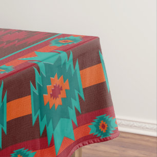 Southwestern tribal pattern tablecloth