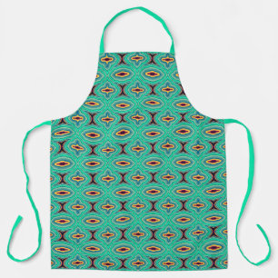 Southwestern Tropical Boho Chic Geode Pattern Art Apron