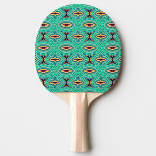 Southwestern Tropical Boho Chic Geode Pattern Art Ping Pong Paddle