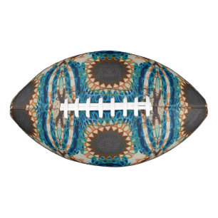 Southwestern Turquoise Native Pattern Football