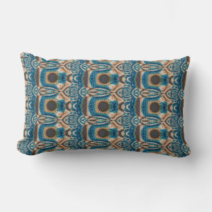 Southwestern Turquoise Native Pattern Lumbar Cushion