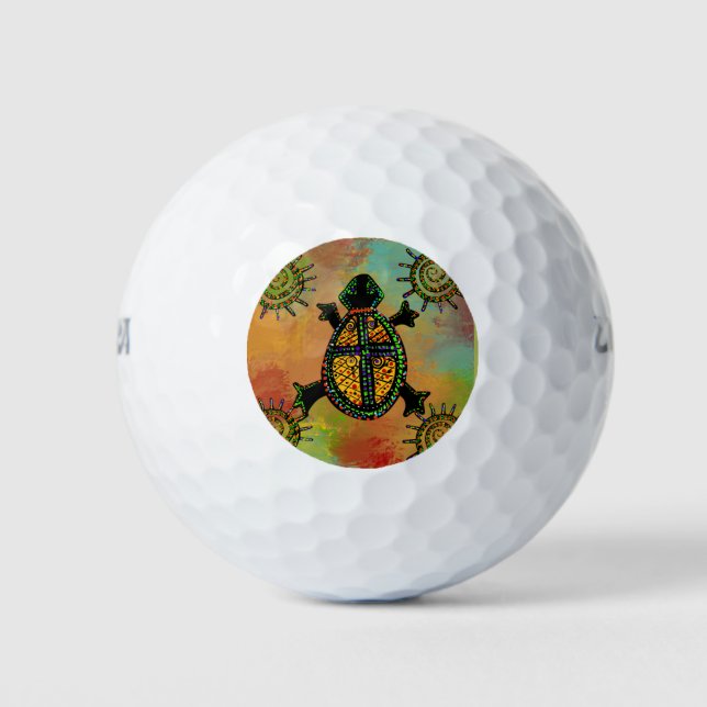 SOUTHWESTERN  TURTLE  ART      GOLF BALLS (Front)