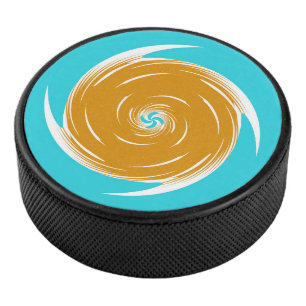Southwestern Twirl Pattern Hockey Puck