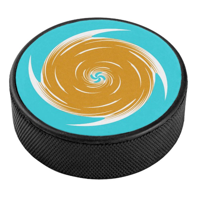 Southwestern Twirl Pattern Hockey Puck (3/4)