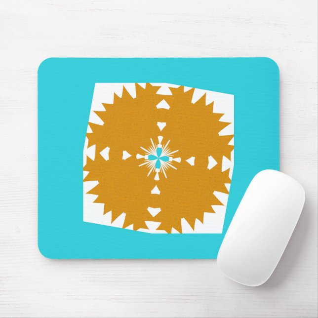 Southwestern Vibes Multi-Colour Pattern Mouse Pad (With Mouse)