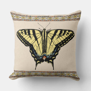 Southwestern Yellow Swallowtail Butterfly Cushion