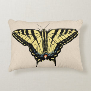 Southwestern Yellow Swallowtail Butterfly Decorative Cushion