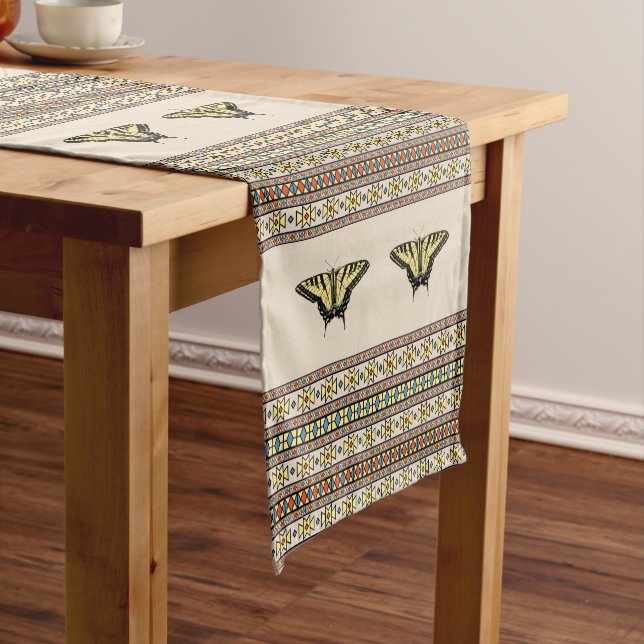 Southwestern Yellow Swallowtail Butterfly Medium Table Runner (In Situ)
