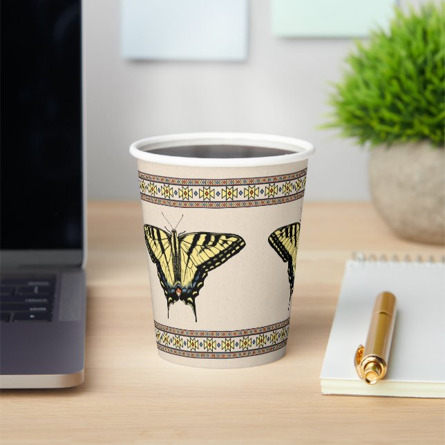 Southwestern Yellow Swallowtail Butterfly  Paper Cups (Insitu)