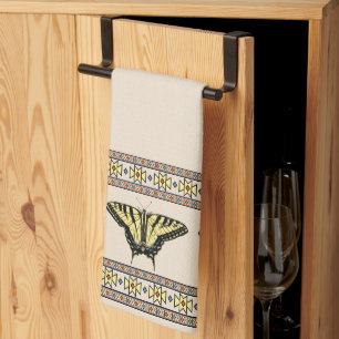 Southwestern Yellow Swallowtail Butterfly Tea Towel