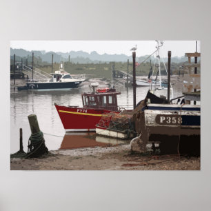 SOUTHWOLD FISHING BOAT 2 POSTER