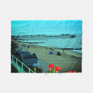 Southwold Night Fishing Fleece Blanket