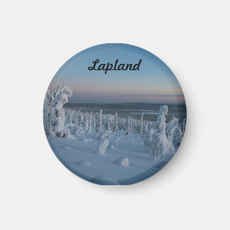 Souvenir Forêt enneigée de Laponie Magnet