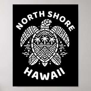 Souvenir From North Shore Oahu Hawaii Hawaiian Sur Poster