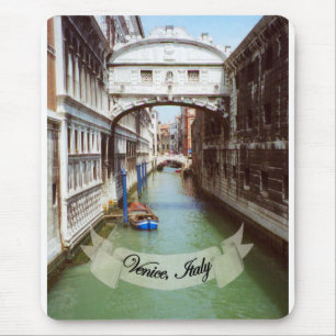 Souvenir from Venice Italy Bridge of Sighs Mouse Pad