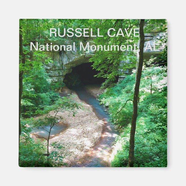 Souvenir Magnet-Russell Cave National Monument Magnet (Front)
