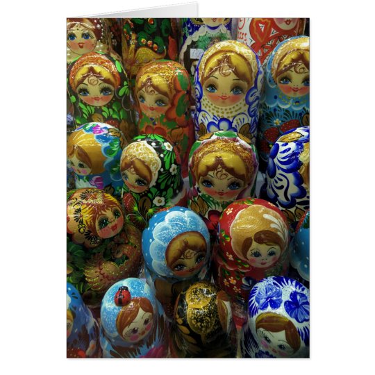 Souvenir Matryoshka Dolls Thank You Card
