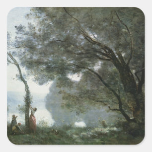 Souvenir of Montefontaine, 1864 Square Sticker