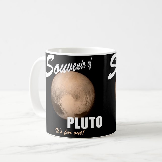 Souvenir of Pluto Mug (Front Left)