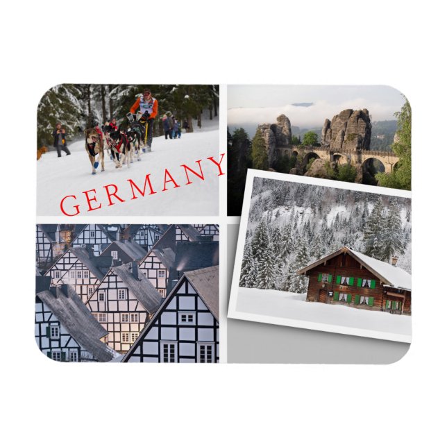 Souvenir photo collage from Germany Magnet (Horizontal)