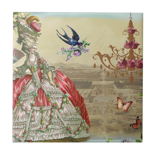 Souvenirs de Versailles Ceramic Tile (Front)